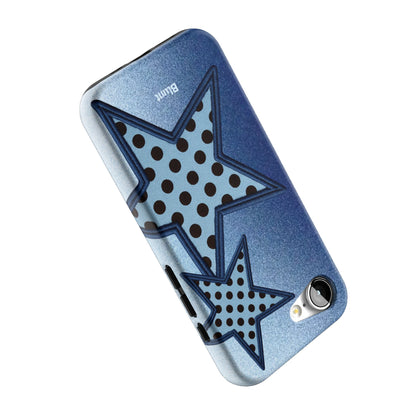 Blue-Polka-Star-iphone-case-iPhone 17 E-4