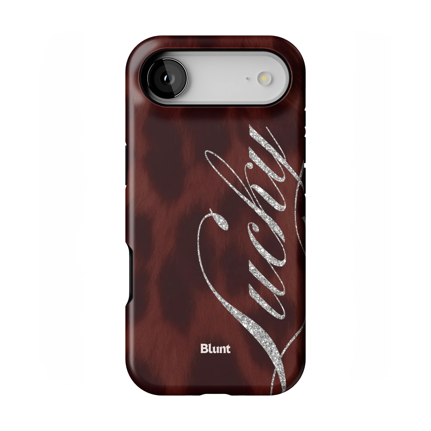 Brown Cheetah Lucky iPhone Case