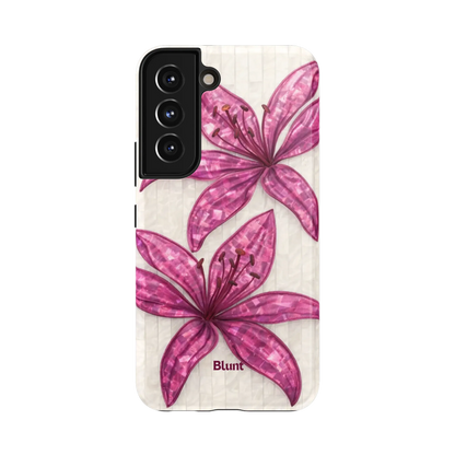 Purple-Floral-Luster-samsung-case-S22-1