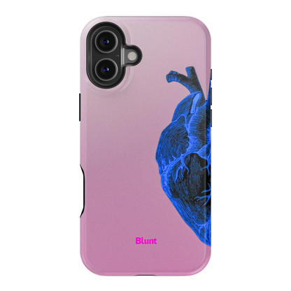 Anatomy Heart Blue iPhone Case