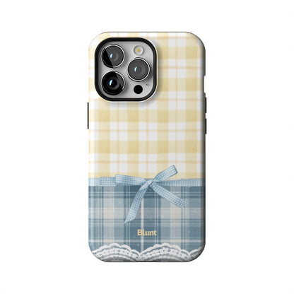 Blue-Lemonplaid-iphone-case-iPhone 13 Pro-1