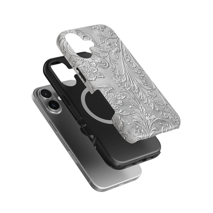 Tooled Silver iPhone Case