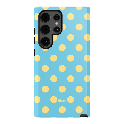 Blue Butter Polka Samsung Case
