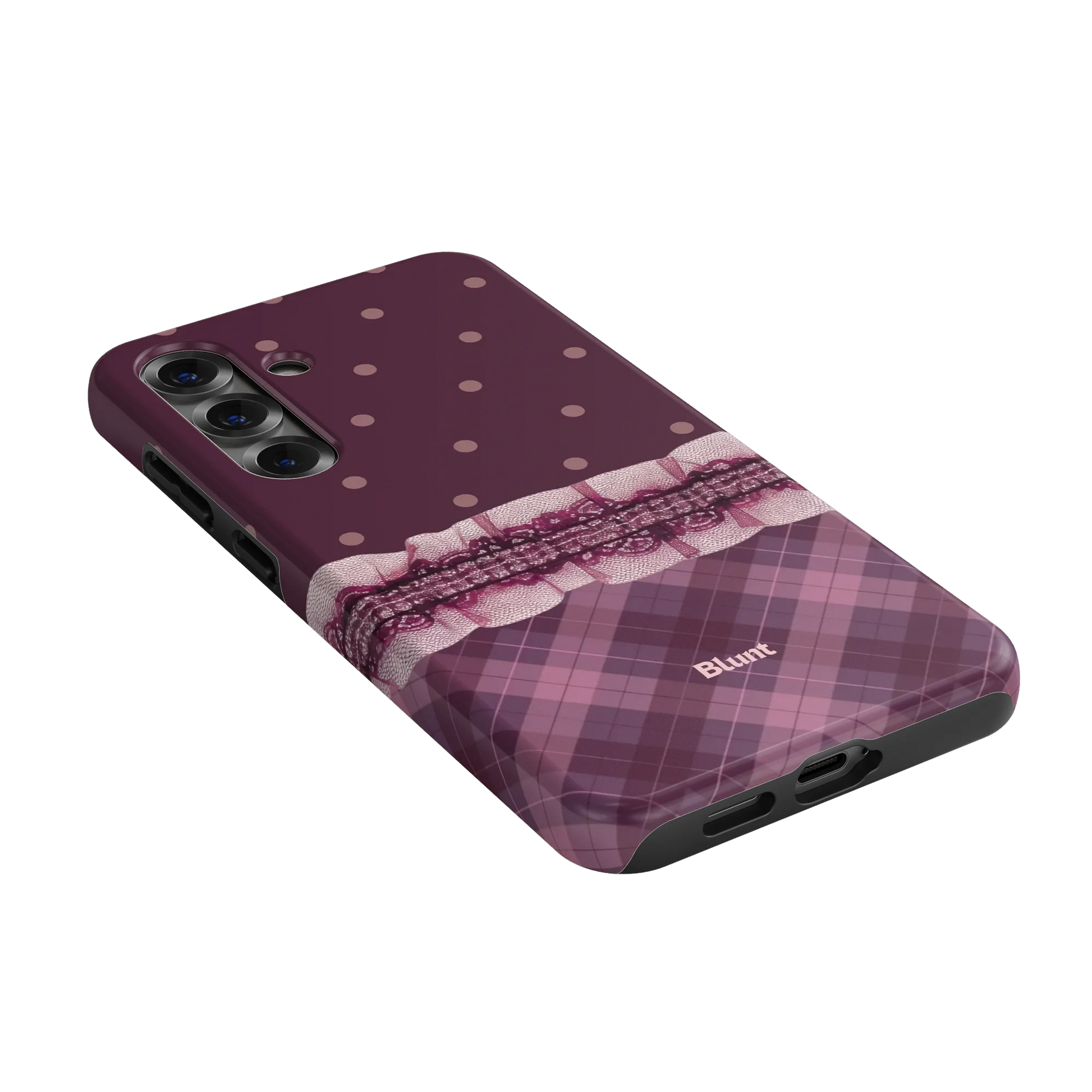 Lilac-Lattice-samsung-case-S25 Plus-2