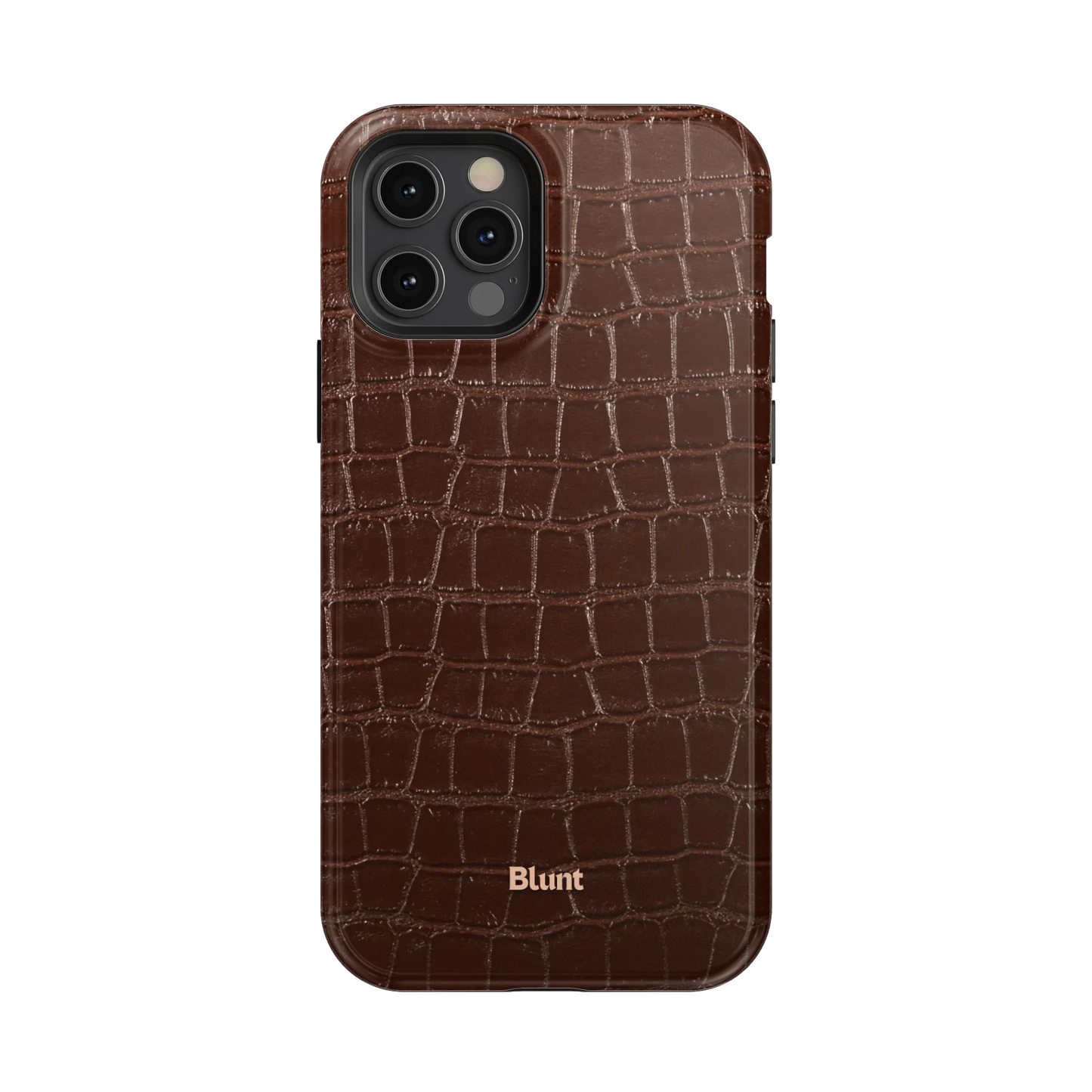 Chestnut Croc iPhone Case
