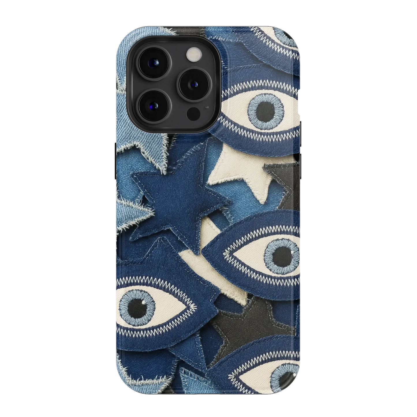 Evil Eye Denim iPhone Case