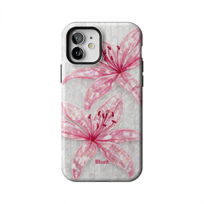 Pink-Floral-Luster-iphone-case-iPhone 12-1