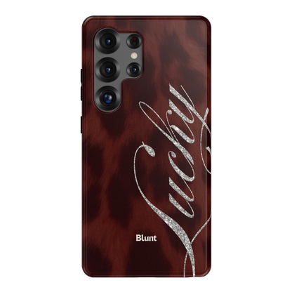 Brown Cheetah Lucky Samsung Case
