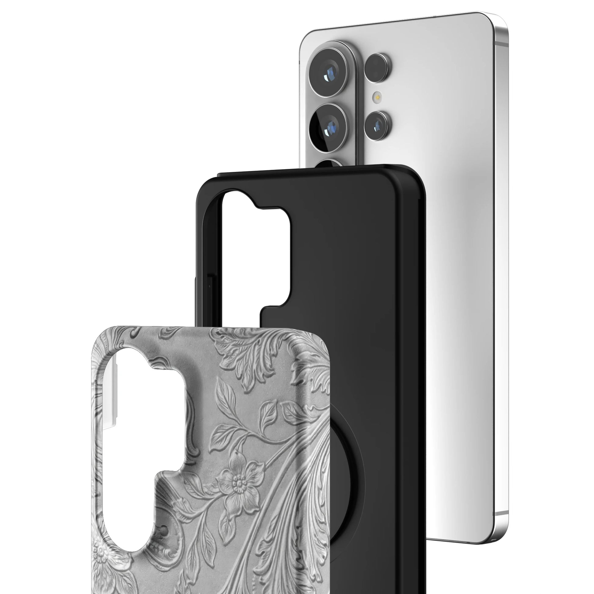 Tooled-Silver-samsung-case-Galaxy S26 Ultra-3