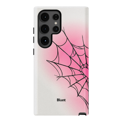 White Pink Web Samsung Case