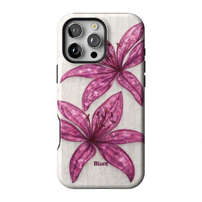 Purple-Floral-Luster-iphone-case-iPhone 16 Pro Max-1
