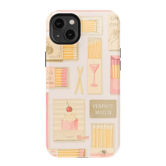 Pink Match iPhone Case