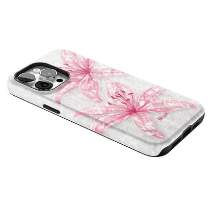 Pink-Floral-Luster-iphone-case-iPhone 14 Pro Max-2