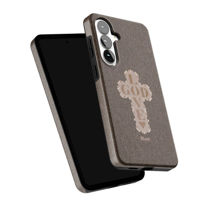 Love-God-Brown-Cross-samsung-case-Galaxy S26 Plus-5