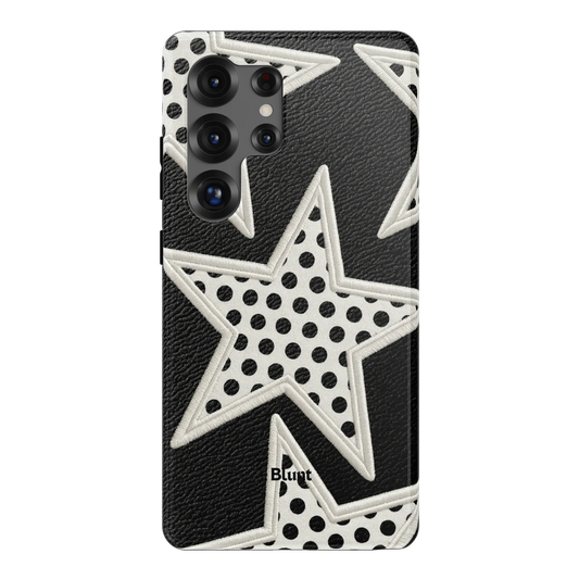 Noir Polka Star Samsung Case