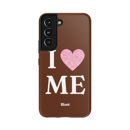 Brown I Love Me Samsung Case