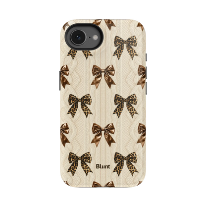 Cheetah Knit iPhone Case