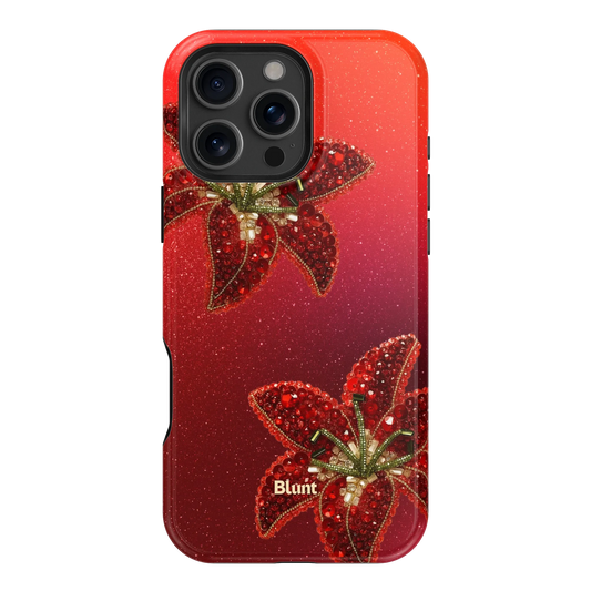 Scarlet Petals iPhone Case