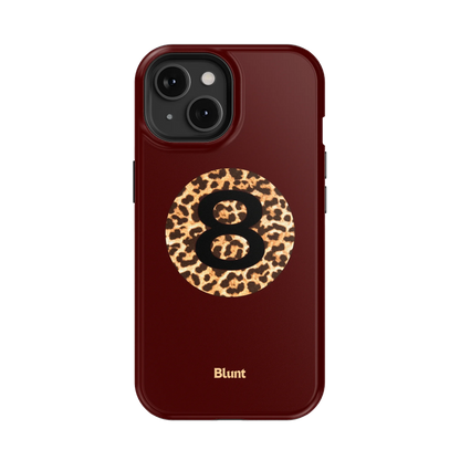 Burgundy Magic 8 iPhone Case