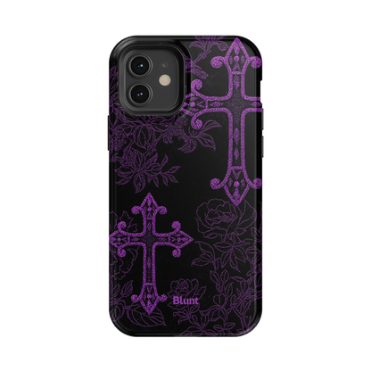 Purple Cross iPhone Case