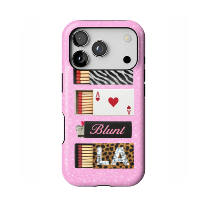 Baby Pink Match iPhone Case