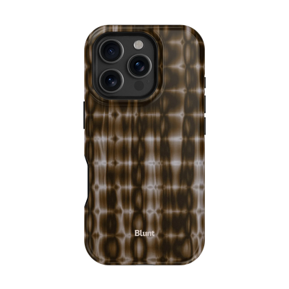 Brown Ripple iPhone Case