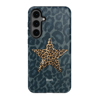 Denim Cheetah Samsung Case