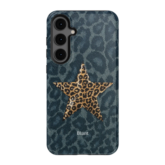 Denim Cheetah Samsung Case