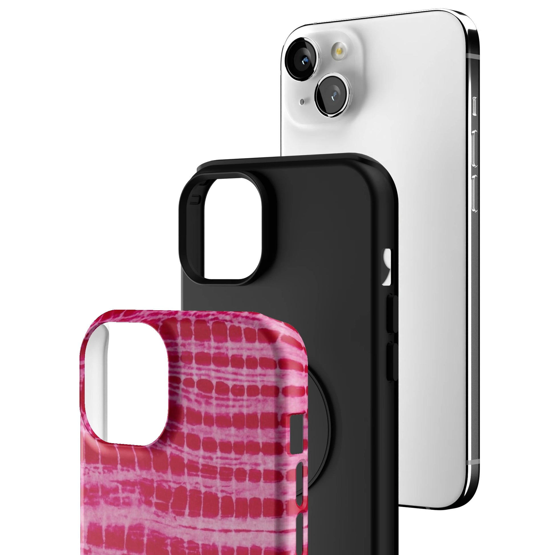 Magenta Tracks iPhone Case gallery - Iphone_15_Mini_Air_Plus_3