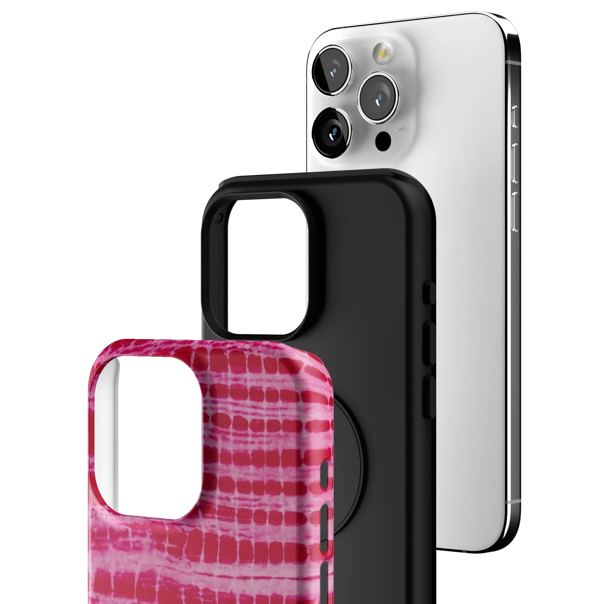 Magenta Tracks iPhone Case gallery - Iphone_15_Pro_Max_3