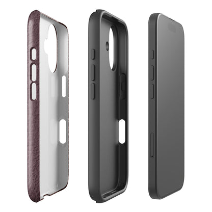 Maroon Grain iPhone Case - Blunt Cases