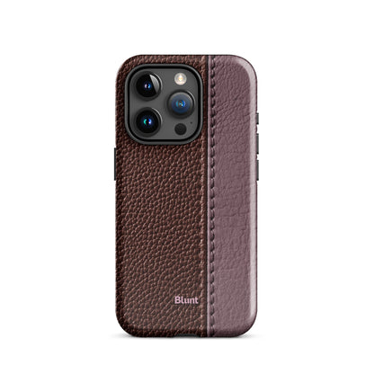 Maroon Grain iPhone Case - Blunt Cases