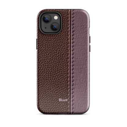 Maroon Grain iPhone Case - Blunt Cases