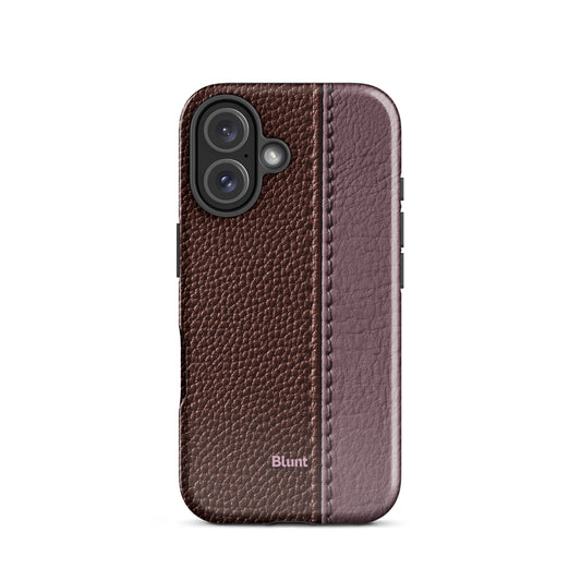 Maroon Grain iPhone Case - Blunt Cases