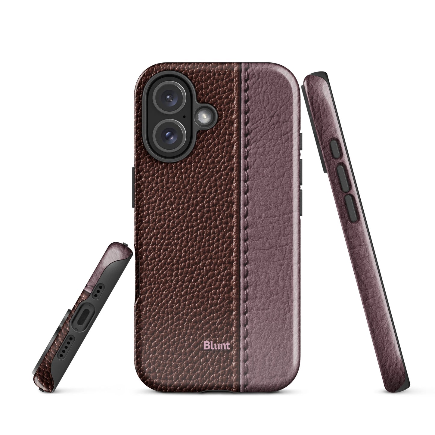 Maroon Grain iPhone Case - Blunt Cases
