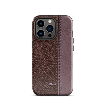 Maroon Grain iPhone Case - Blunt Cases