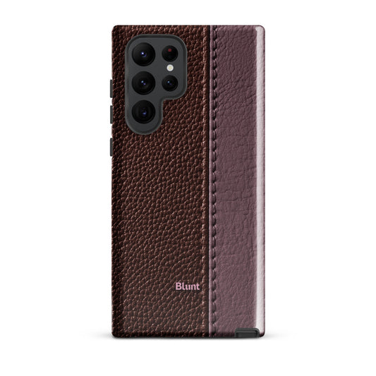 Maroon Grain Samsung Case - Blunt Cases