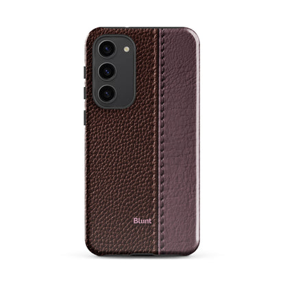 Maroon Grain Samsung Case - Blunt Cases