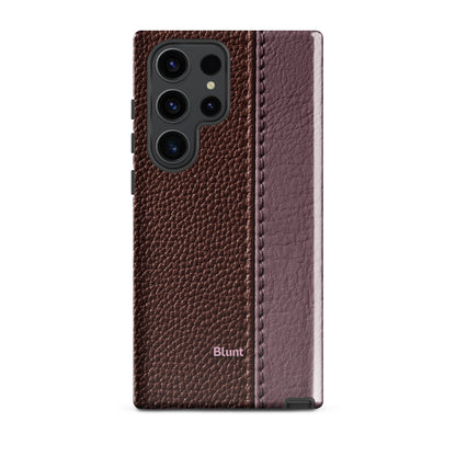 Maroon Grain Samsung Case - Blunt Cases