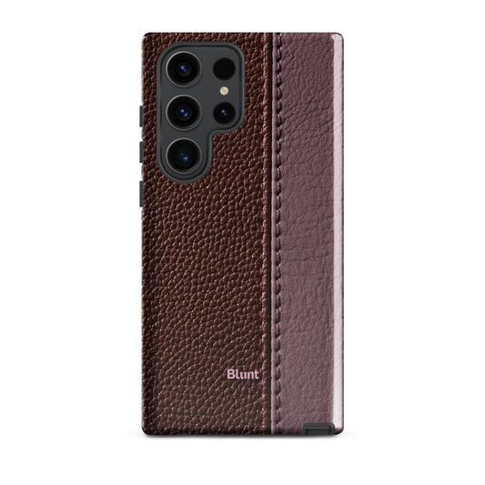 Maroon Grain Samsung Case - Blunt Cases