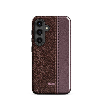 Maroon Grain Samsung Case - Blunt Cases