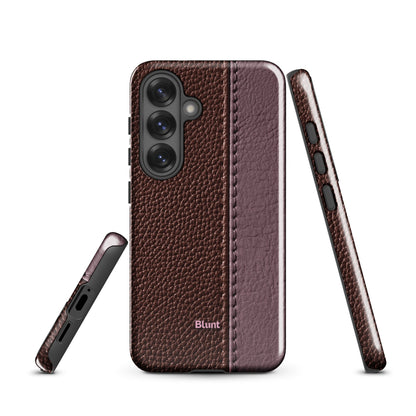 Maroon Grain Samsung Case - Blunt Cases