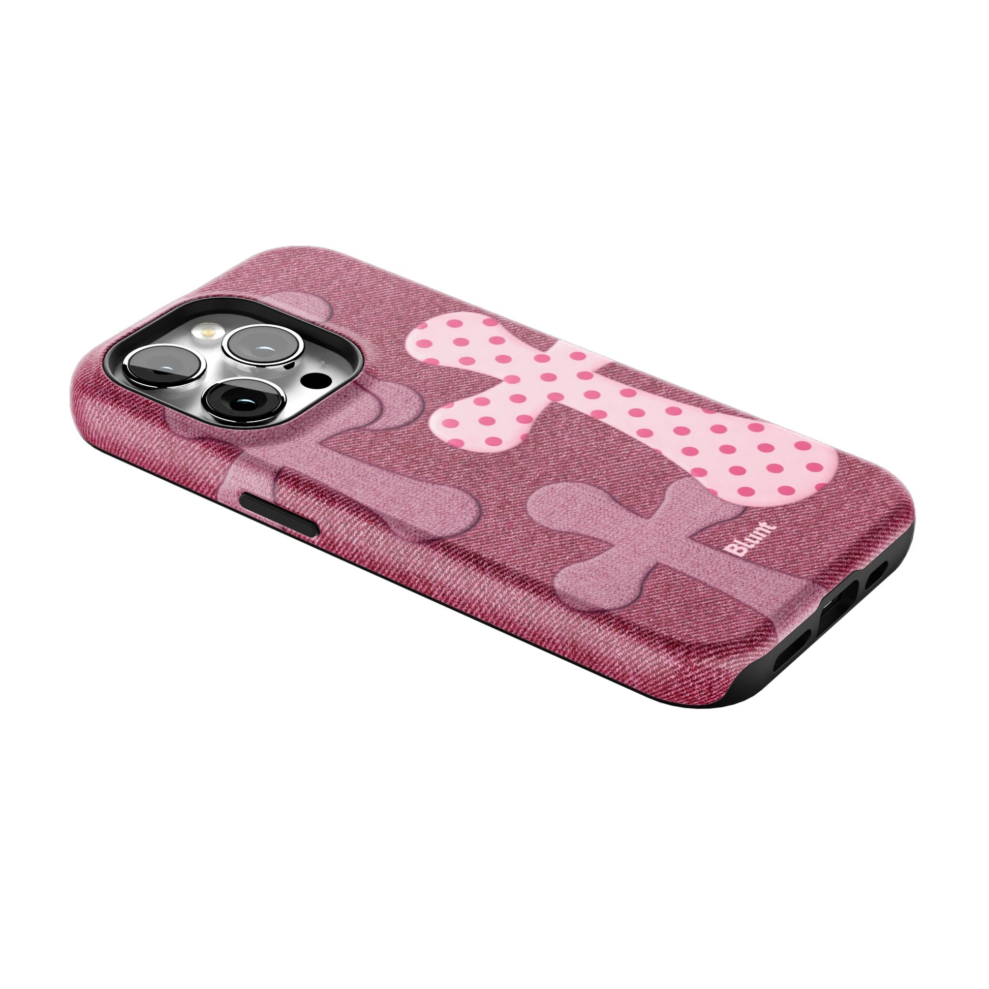 Pink-Polka-Patch-iphone-case-iPhone 14 Pro-2