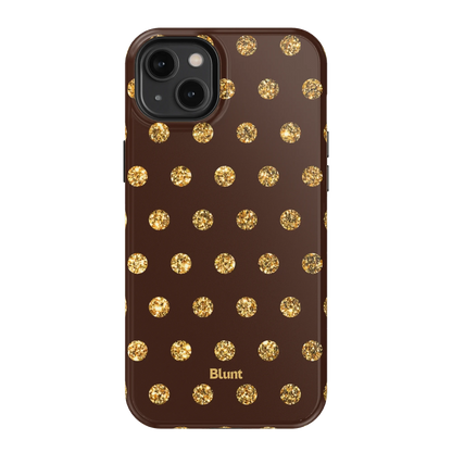 Gold Polka iPhone Case