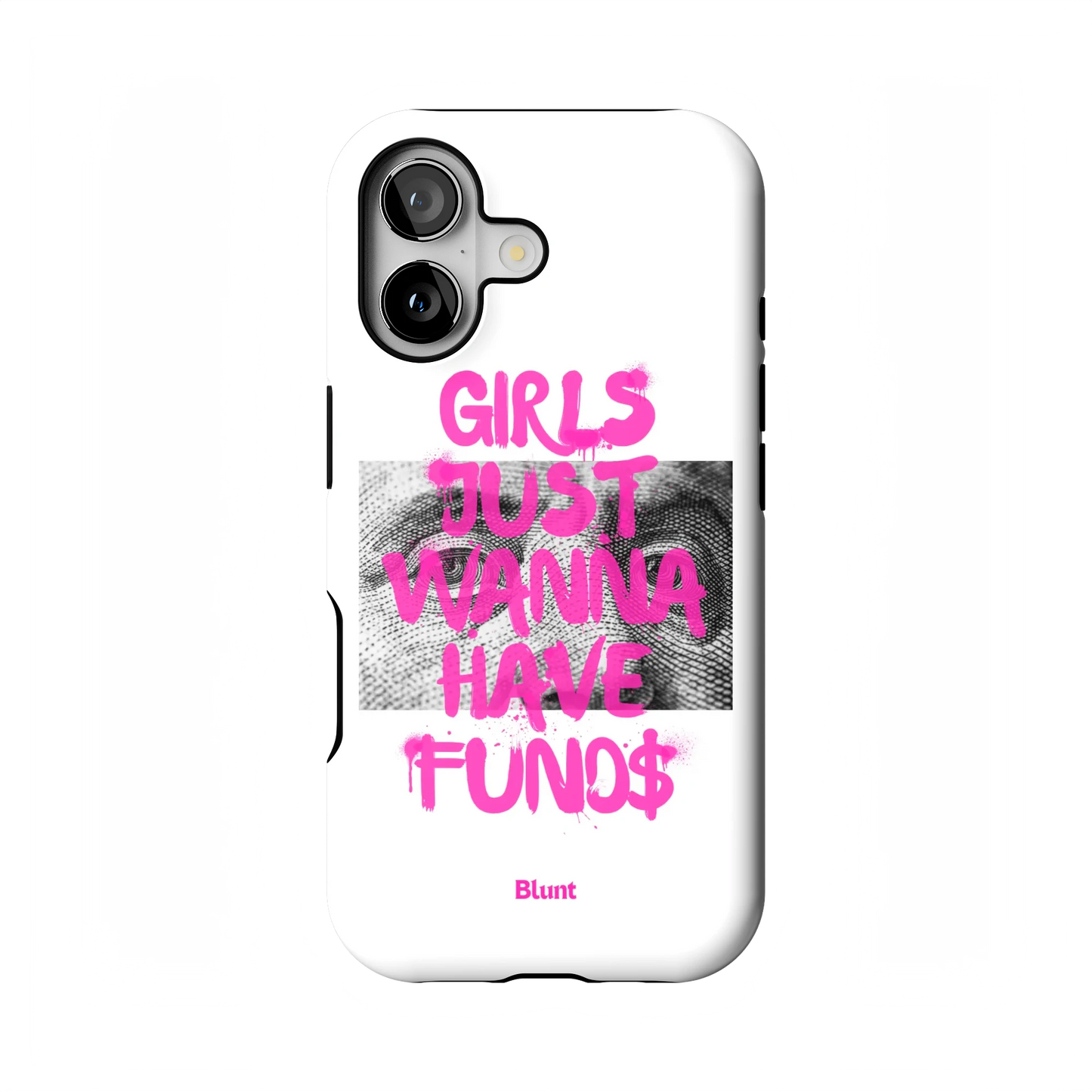 Fund$ White iPhone Case