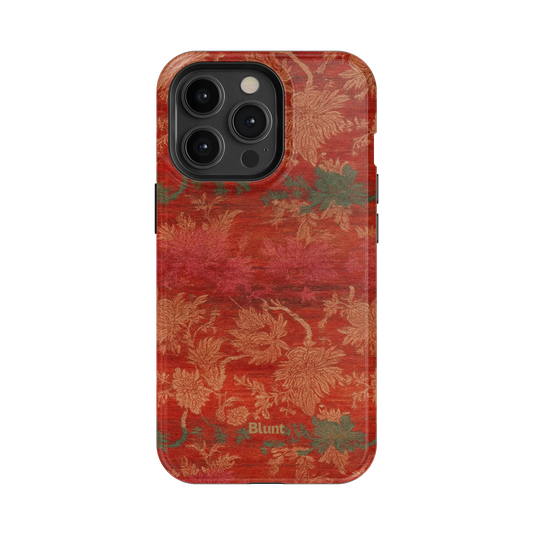Crimson Tapestry iPhone Case