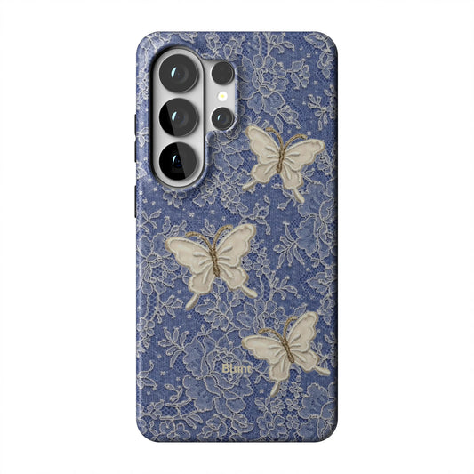 Blue-Lace-Butterfly-samsung-case-Galaxy S26 Ultra-1