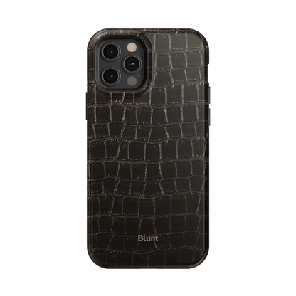 Onyx Croc iPhone Case
