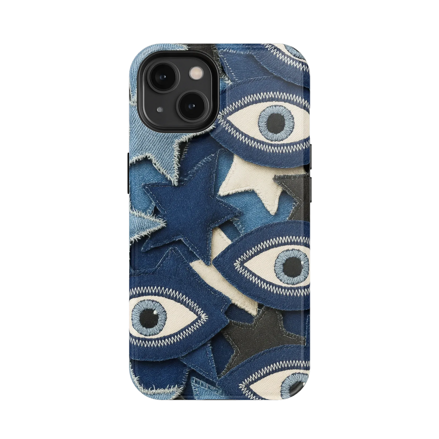 Evil Eye Denim iPhone Case