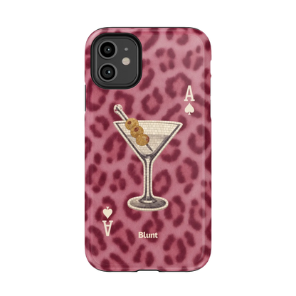 Pink Cheetah Dirty Martini iPhone Case